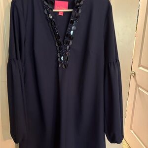 Lilly Pulitzer Navy Long Sleeve Dress